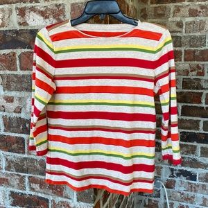 Talbots petite large 3/4 sleeve cotton top